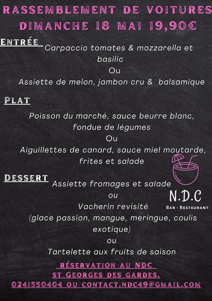 NDC Bar et restaurant - Menu Image 1