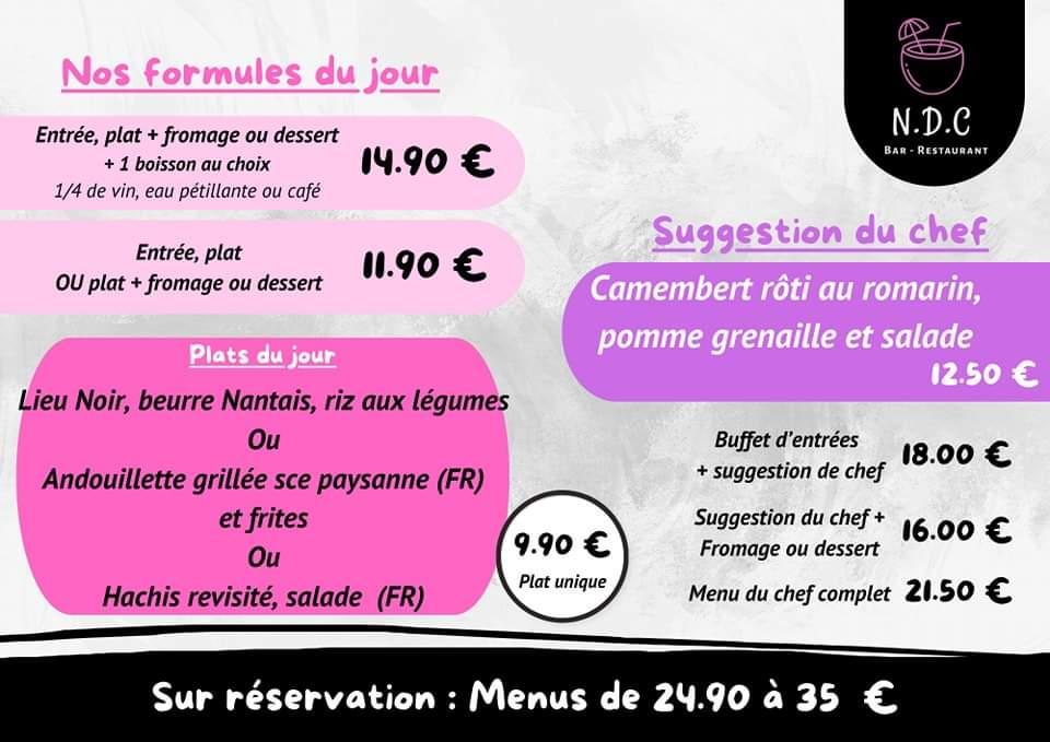 NDC Bar et restaurant - Menu Image 3