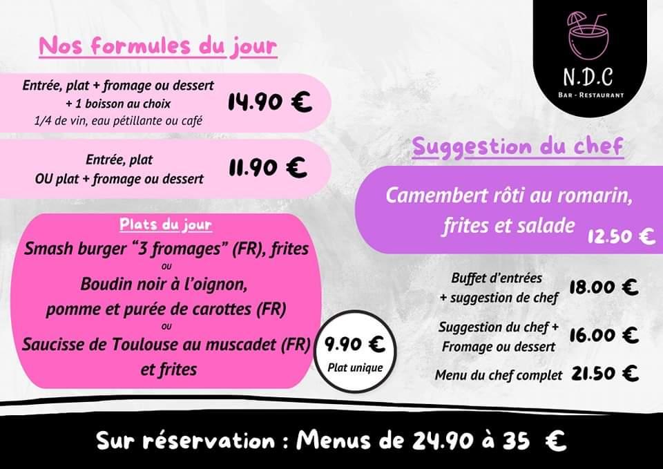 NDC Bar et restaurant - Menu Image 4